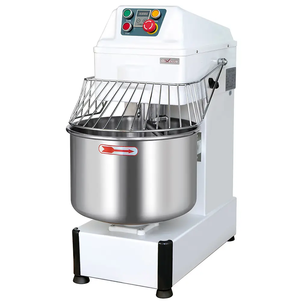 Diverso WR-SDTT-34 Spiral mixer, 34 liters, 2 speeds, timer, on wheels