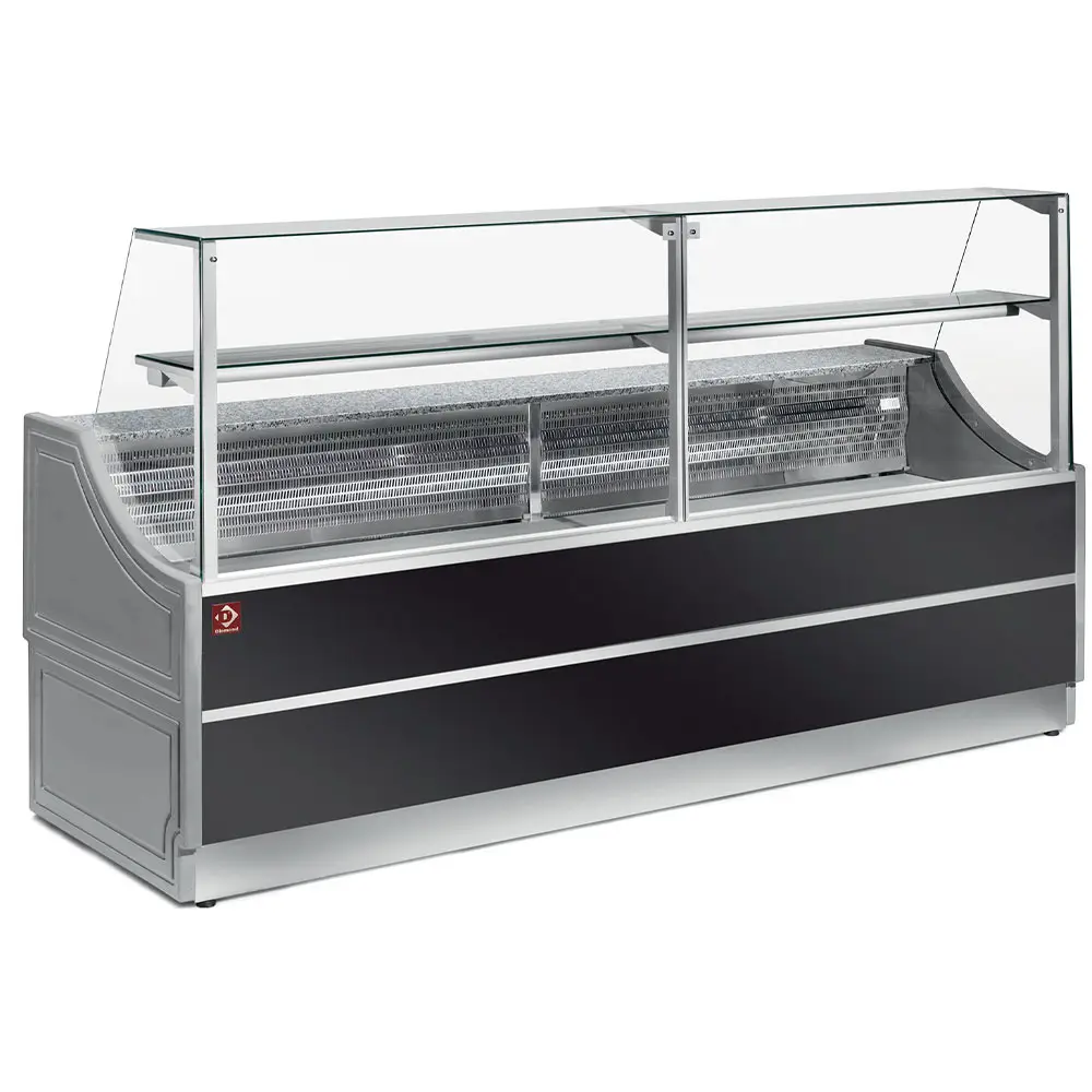Diamond OL104/B2-NN Neutral Glas Displays Staight Panel 90°, Without Storeroom