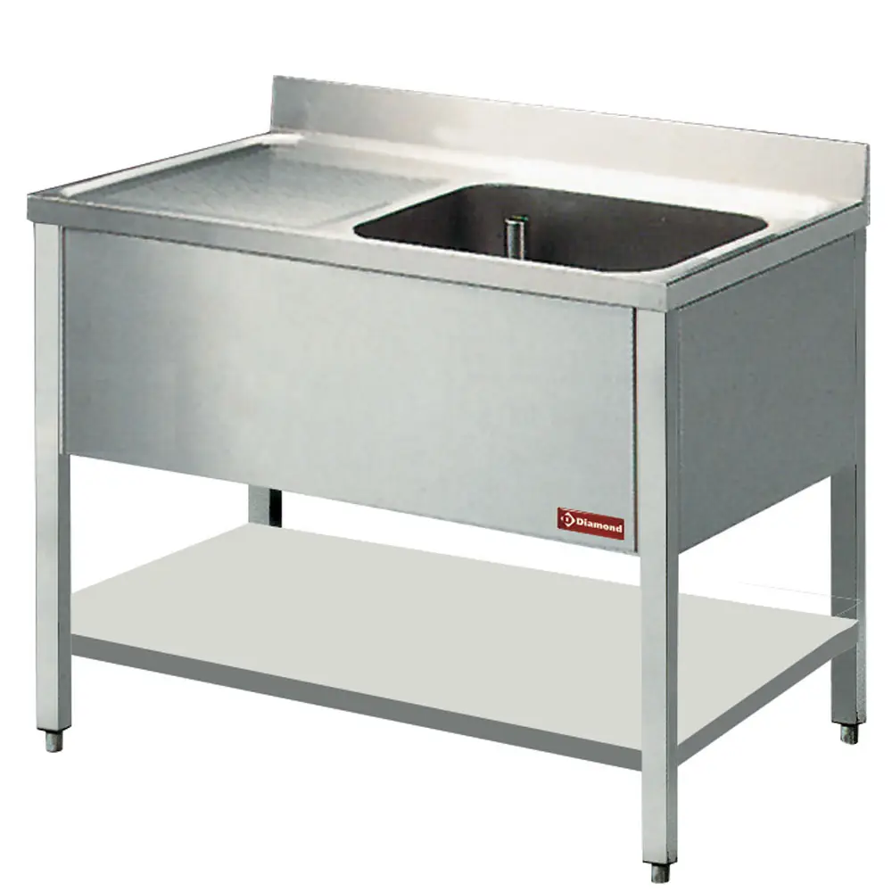 Diamond L1211S/6 Sink 1 Tank And 1 Drain Surface