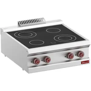Diamond E7/4VC7T-N Vitroceramic Electric 4 Induction Hob Cooker, 8.6kW