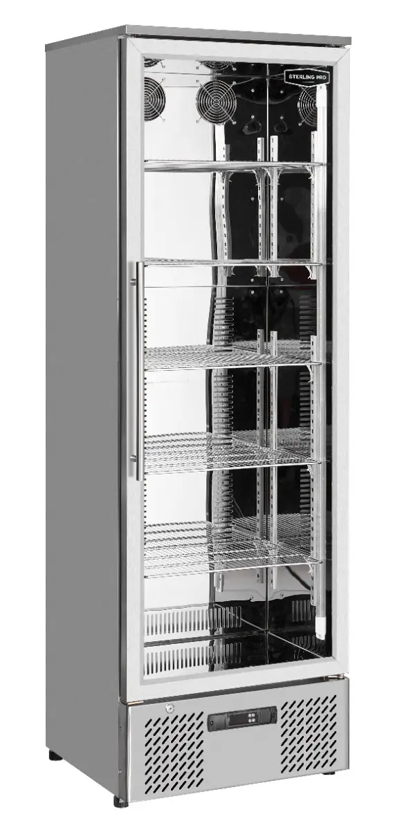 Sterling Pro Green SP110-STS Single Door Stainless Steel Upright Bottle Cooler, 293 Litres - Image 3