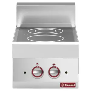 Diamond E65/2VC4T-230V/3-N Vitroceramic Electric 2 Induction Hob Cooker, 4.6kW