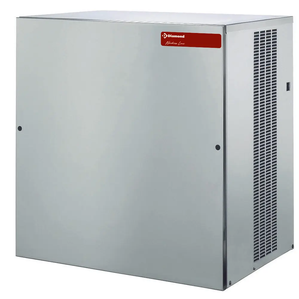 Diamond ICEV900A Stainless Steel Flat Ice Cube Maker, 400kg/24hrs Output