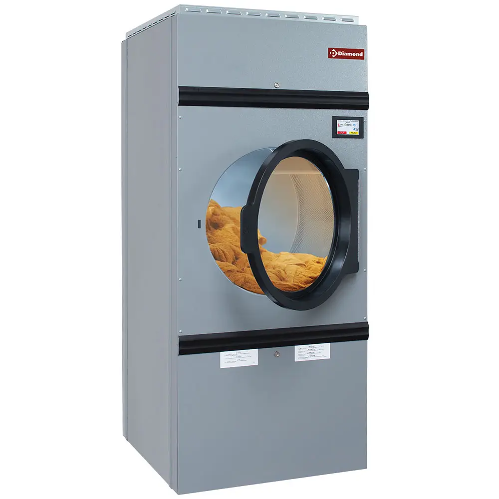 Diamond DSG-10/TS Gas Frontloading Rotary Dryer with Alternate Rotation Touch Screen, 10kg