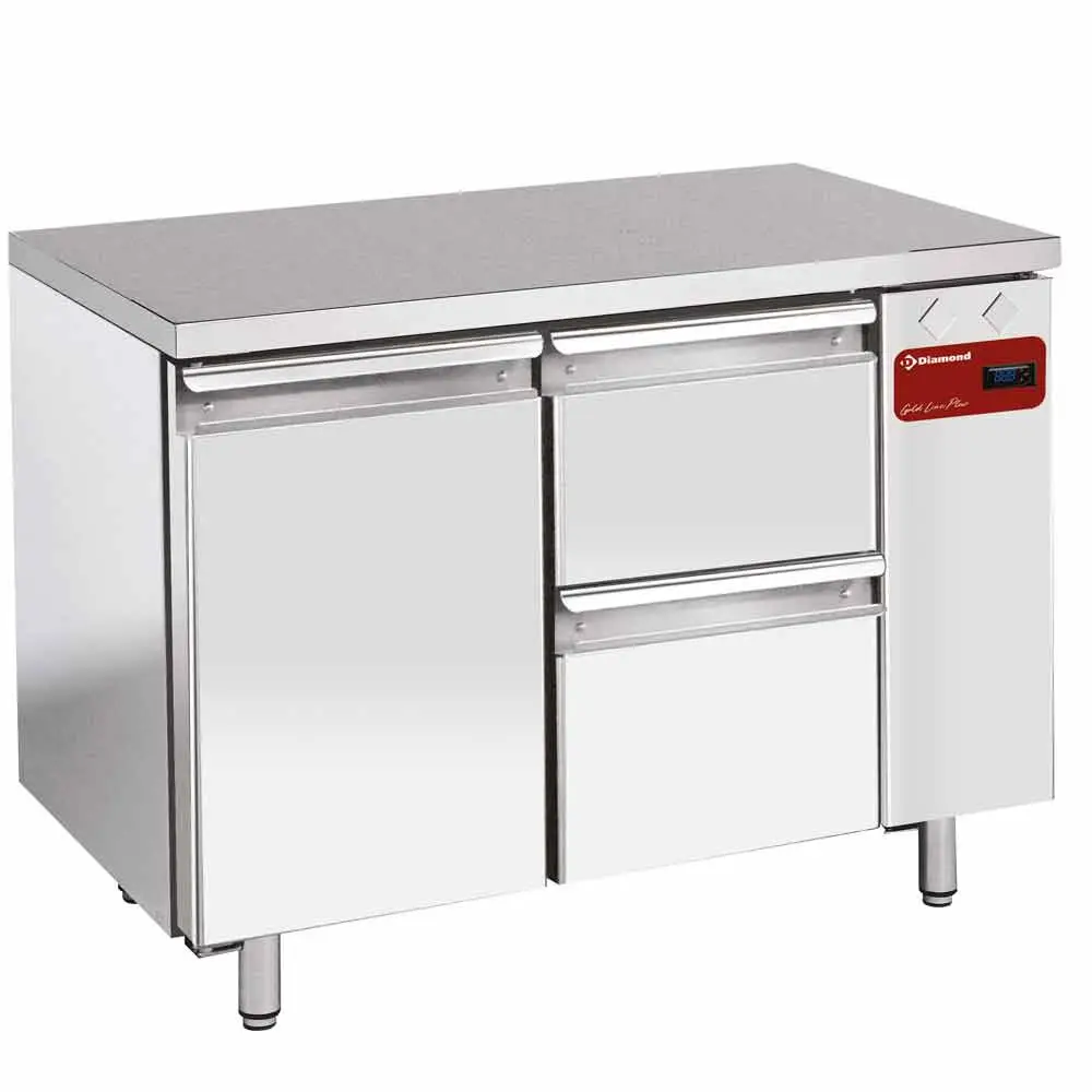 Diamond TS2N/H_1XK1/2-H 1 Door & 2 Drawer Stainless Steel Refrigerated Counter