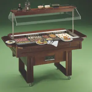 Diamond ISOLAHOTELITE2-LIQ Warming Island Bain Marie Buffet Bar, 4 x 1/1 GN