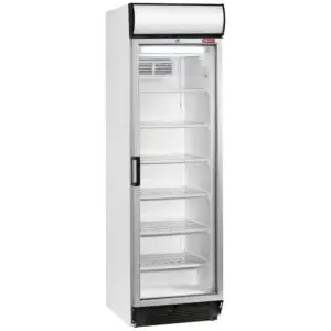 Diamond E38NC/R2 Single Door Black Display Freezer, 380 Litres