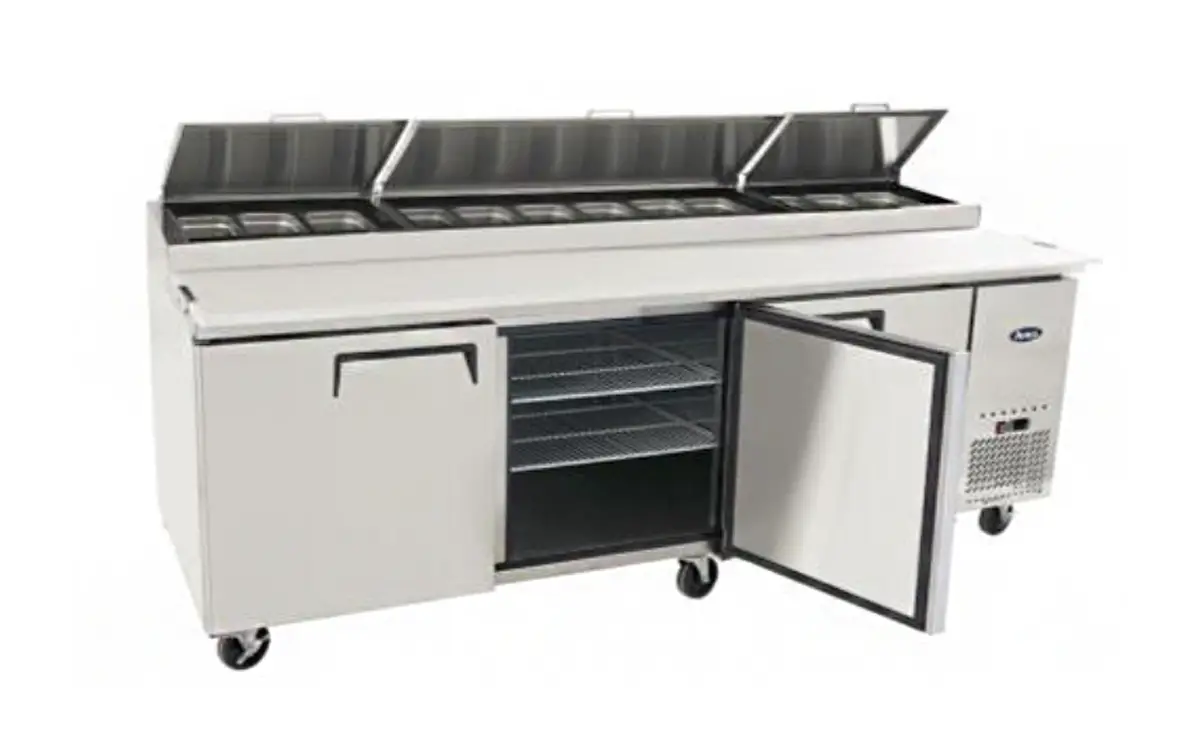 Atosa MPF8203GR 3 Door Refrigerated Preparation Table, 804 Litres
