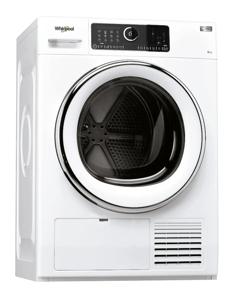 Whirlpool AWZ9HP/PRO Omnia 6th Sense Heat Pump Condenser Dryer, 9kg - Image 4