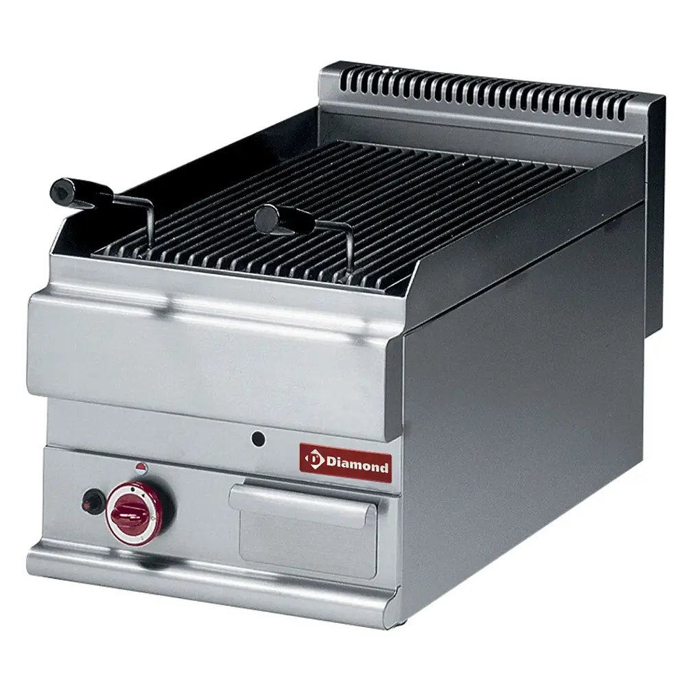 Diamond G65/GPL4T Lava stone gas grill, cast iron cooking grid -Top-