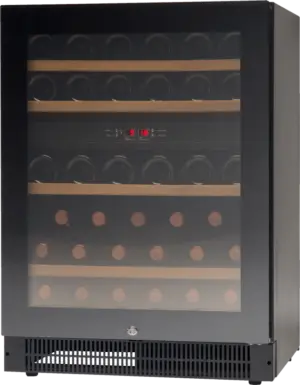 Vestfrost GRADED WFG 45 Glass Single Door Multi-Zone Compact Wine Cabinet, 44 x 750ml Bottles