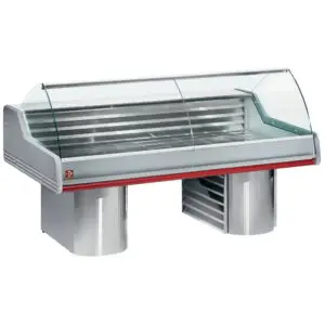 Diamond SG35B/C1 Refrigerated display counters with curved glass, on bases