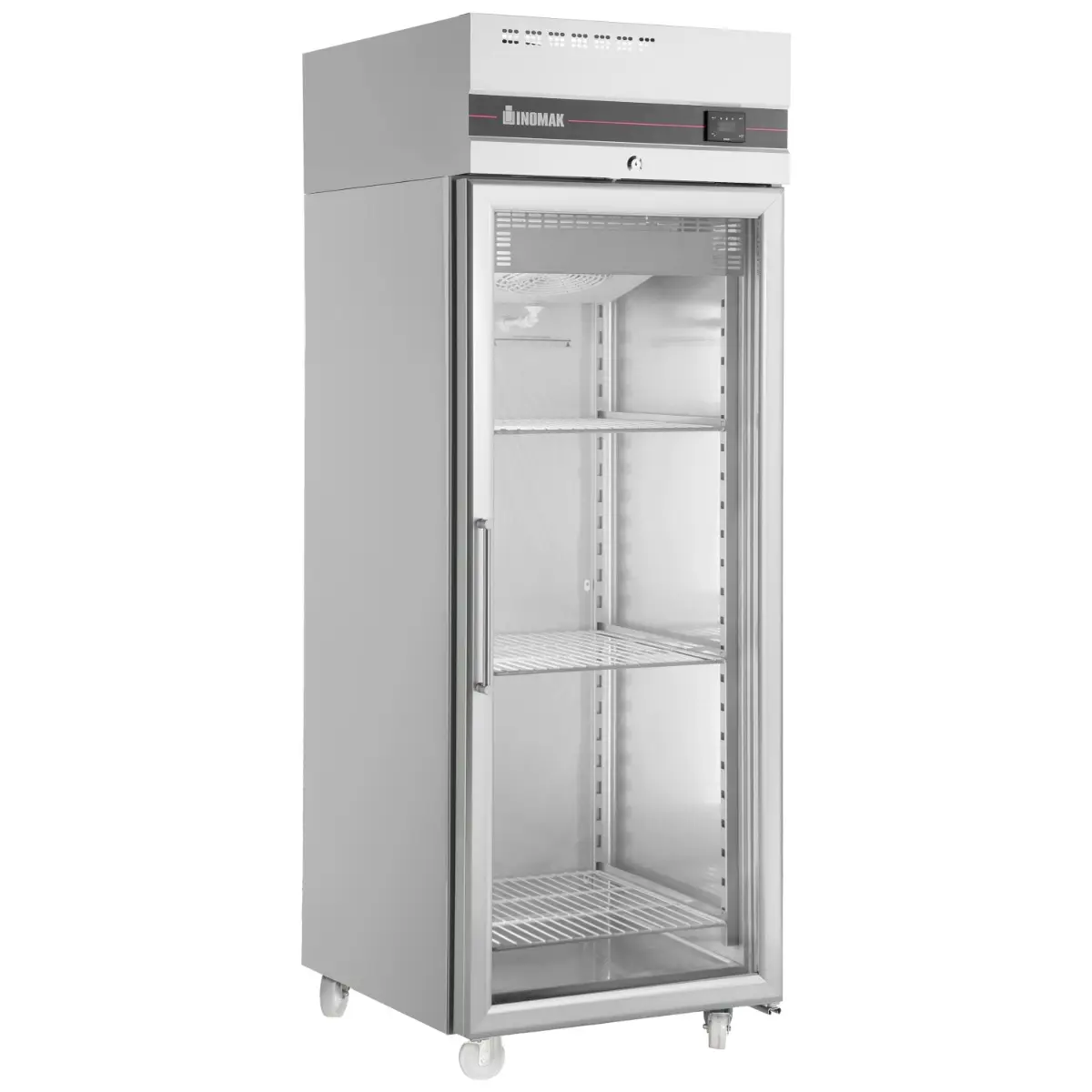 INOMAK Upright Single Hinged Glass Door Heavy Duty Freezer