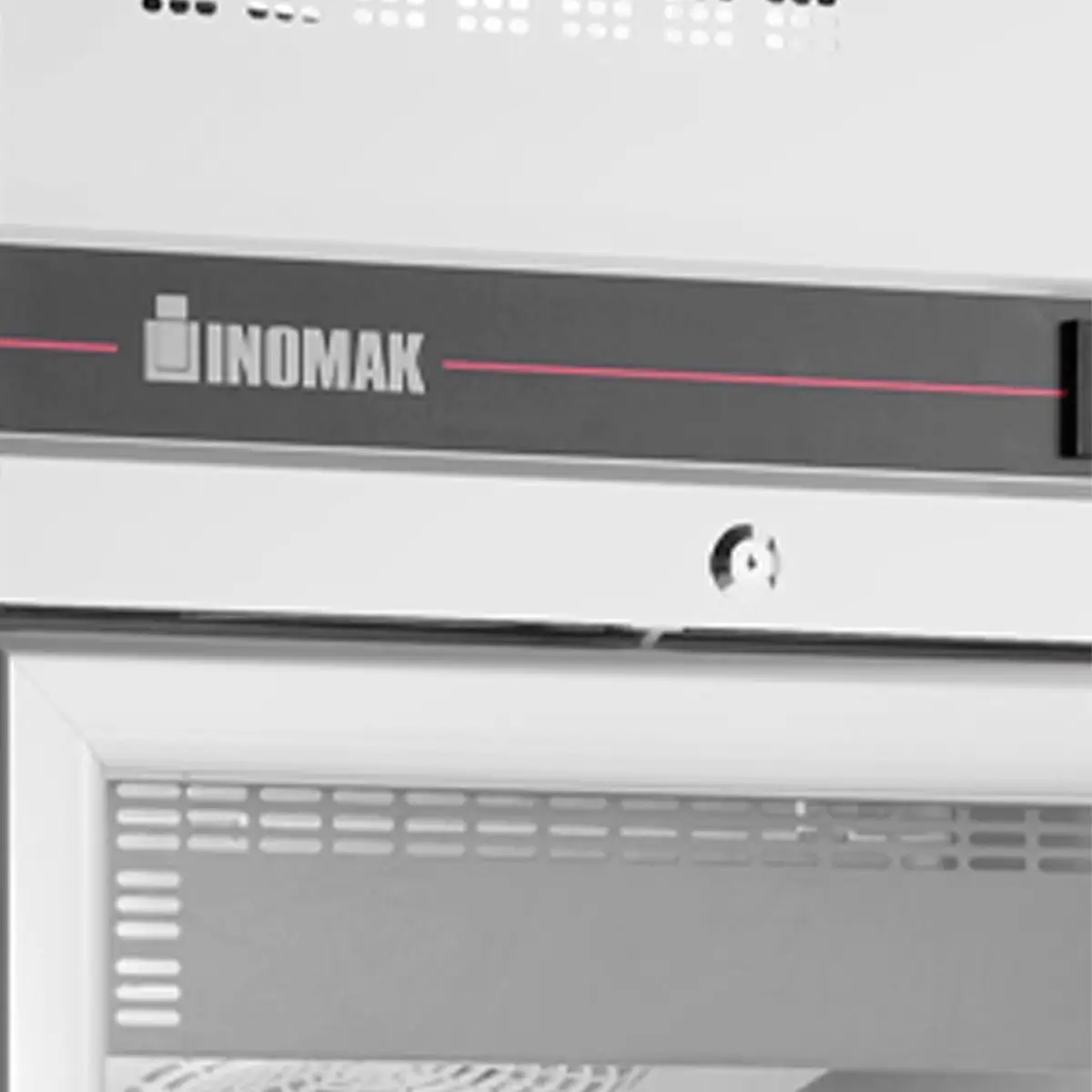 INOMAK Upright Single Hinged Glass Door Heavy Duty Freezer - Image 5