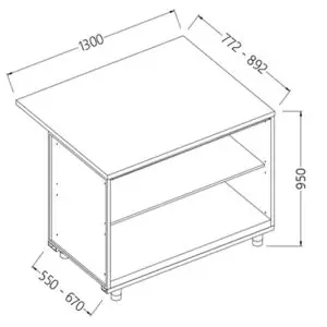 Diamond BC13X/5 Neutral Bar Counter Units_Cashier Section