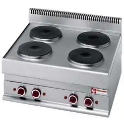 Diamond E65/4P7T Electric range 4 round cooking plates -Top- - Image 2