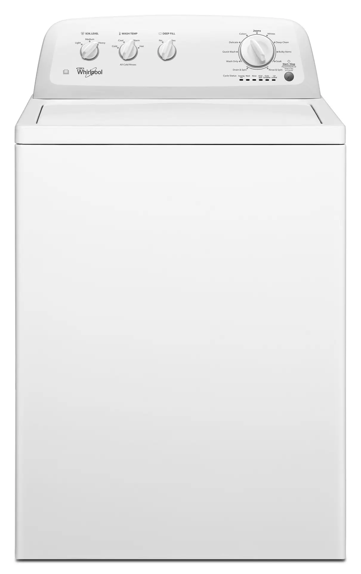 Whirlpool Atlantis 3LWTW4705FW Classic Top Loading Washer, 15kg