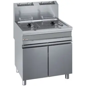Diverso WR-GF30-G2 Gas fryer, two 15-liters tank on cupboard