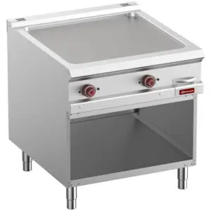 Diamond E9/PLA8-N Smooth Electric Fry Top, Module 1/1, Open Cupboard