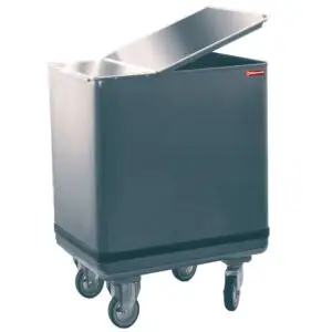 Diamond TRX15/B Hopper In Stainless Steel On Wheels 125 Lit.
