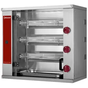 Diamond RVG/3-SBC Gas Chicken Roaster, 3 Spits