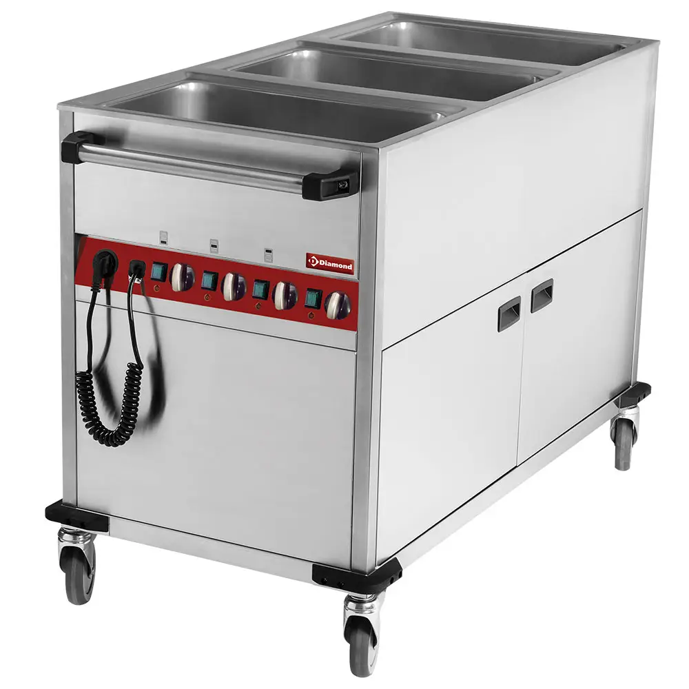 Diamond CT331/C Heated Trolley, 3 x 1/1 GN