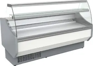 Coreco CVED-8-10-C Curved Glass Serveover, 1055mm