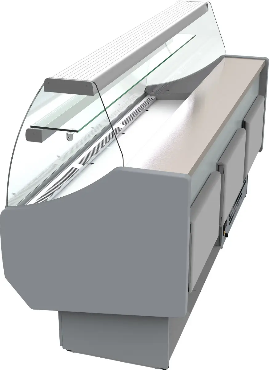 Coreco CVED-8-10-C Curved Glass Serveover, 1055mm - Image 4