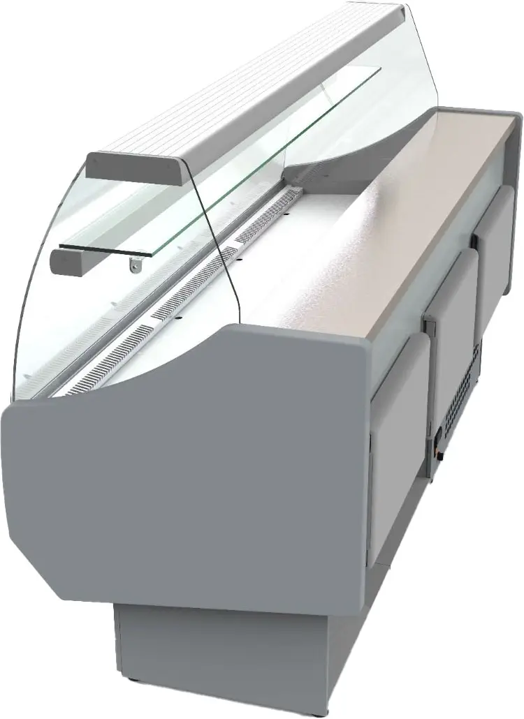 Coreco CVED-8-15-C Curved Glass Serveover 1525mm - Image 5