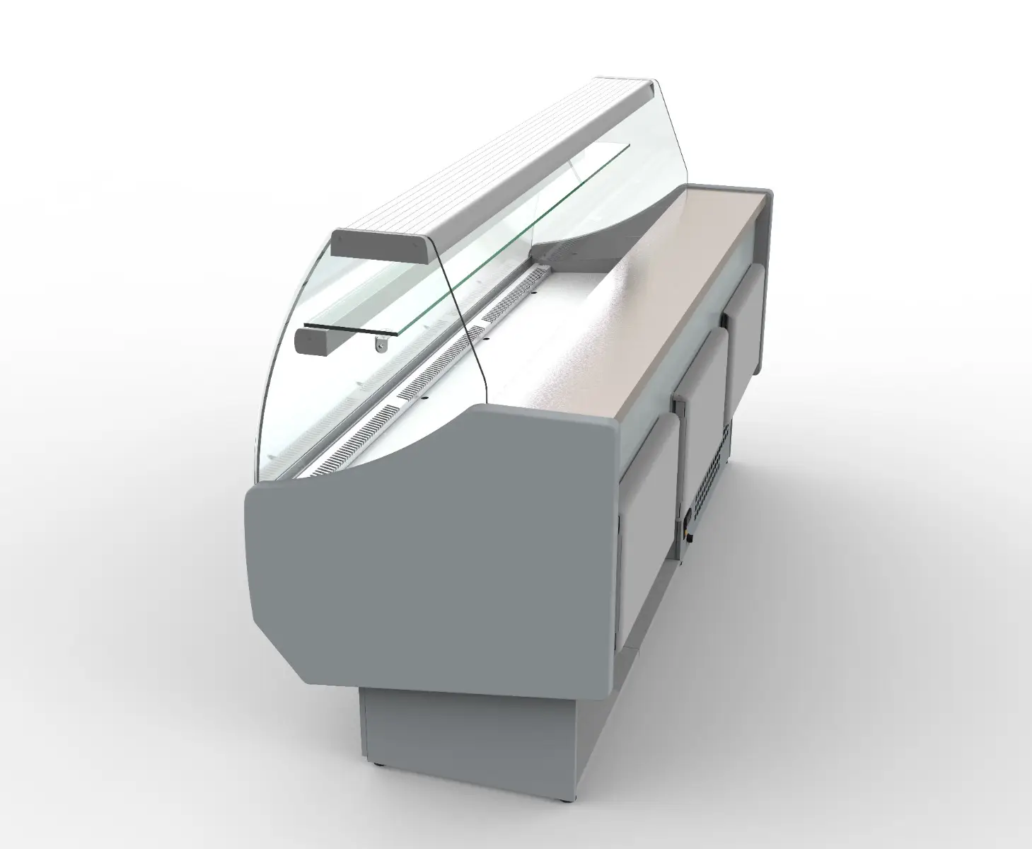 Coreco CVED-8-25-C Curved Glass Serveover, 2525mm - Image 2
