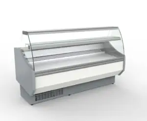 Coreco CVED-8-30-C Curved Glass Serveover, 2995mm