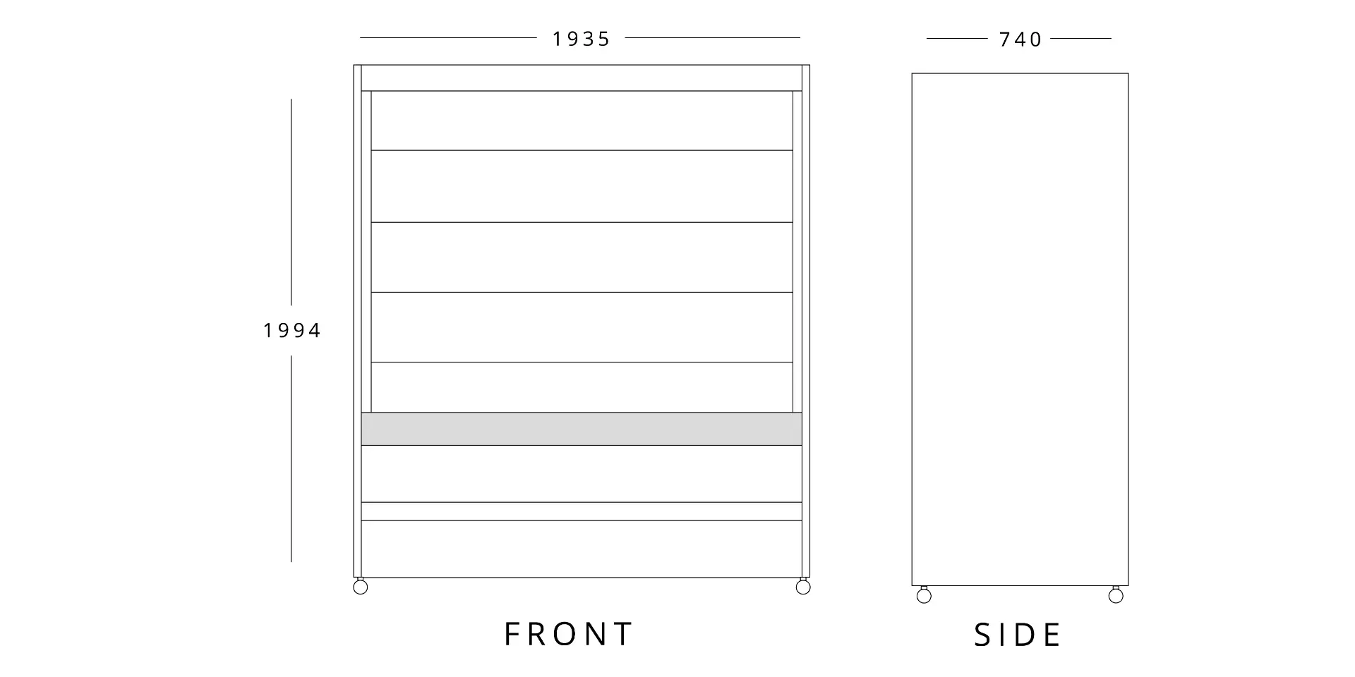MAFIROL Stainless Steel Multideck 1935mm Wide - Image 2