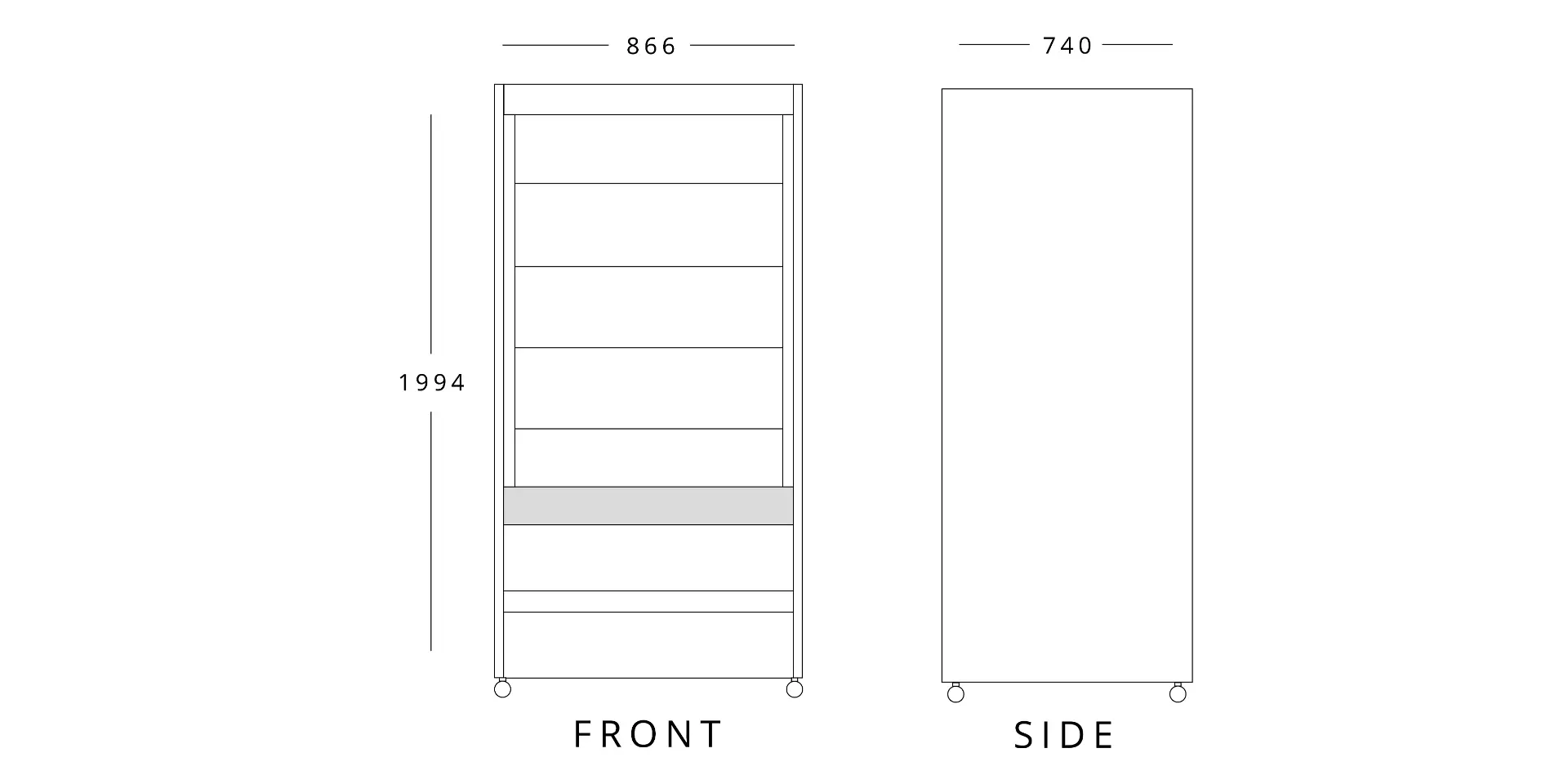 MAFIROL Stainless Steel Multideck 866mm Wide - Image 2