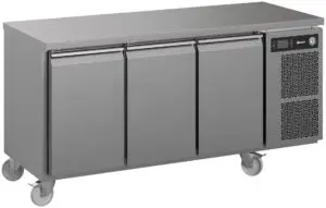 Hoshizaki Premier K 3 A DL DL DR C U 3 Door Stainless Steel Refrigerated Counter, 463 Litres