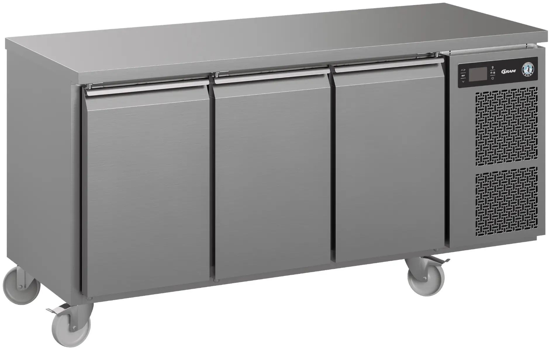 Hoshizaki Premier K 3 A DL DL DR C U 3 Door Stainless Steel Refrigerated Counter, 463 Litres
