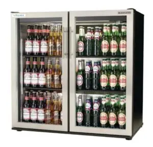 Autonumis RVC00003 EcoChill Hinged Double Door Stainless Steel Bottle Cooler, 156 x 330ml Bottles / 288 x 330ml Cans