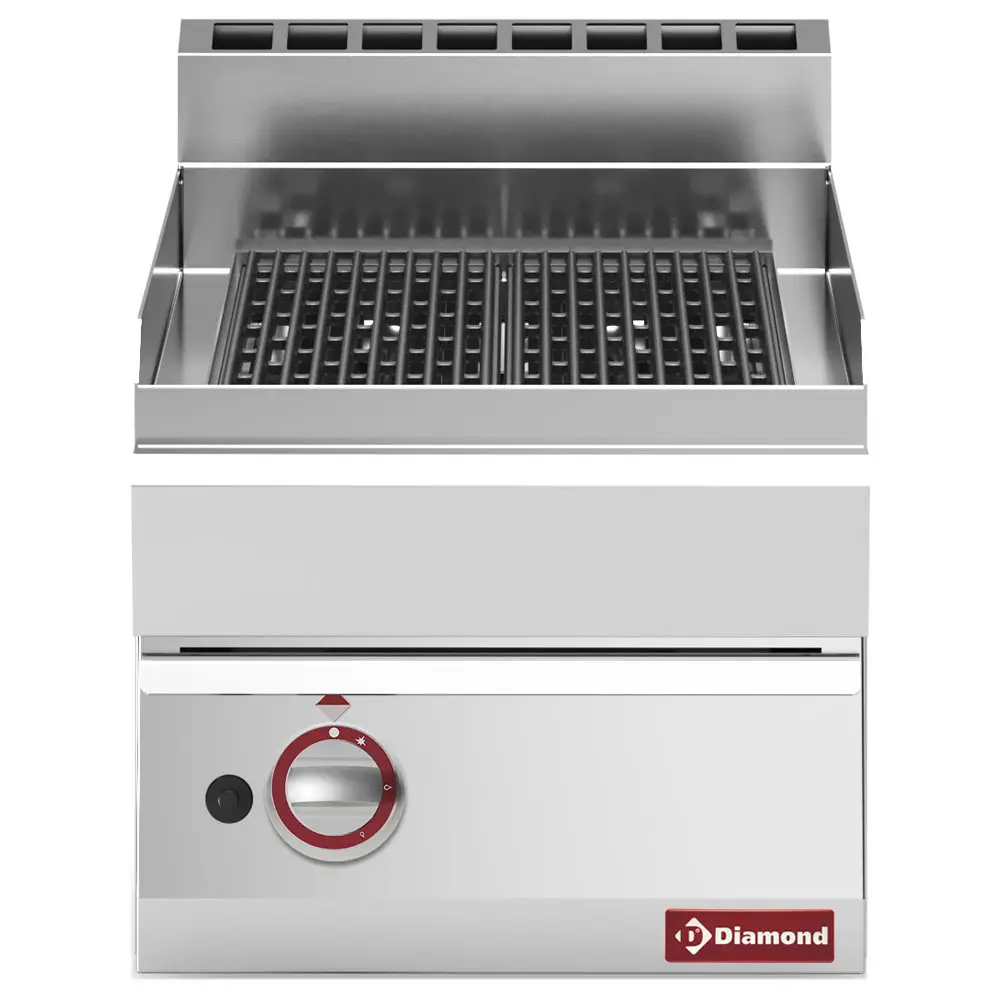 Diamond G65/GGF4T-N Lava Stone Gas Grill with Cast Iron Cooking Grid