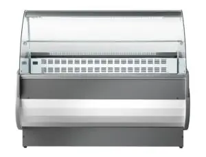 Sterling Pro SALINA80/200VCC Curved Glass Serveover Counter, 2000mm