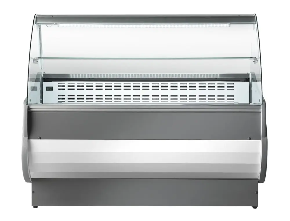 Sterling Pro SALINA80/200VCC Curved Glass Serveover Counter, 2000mm