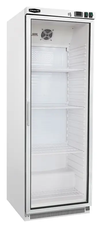 Sterling Pro GRADED Cobus SPF400G Single Door White Glass Door Upright Freezer, 360 Litres
