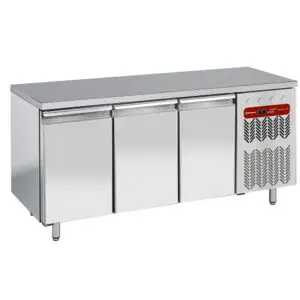 Diamond TG3B/H-R2 3 Door Stainless Steel Freezer Counter, 405 Litres
