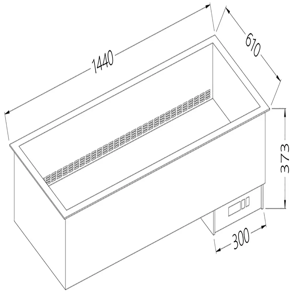 Diamond DI/BX15-PSC Dried up Electric Bain Marie, 4 x 1/1 GN