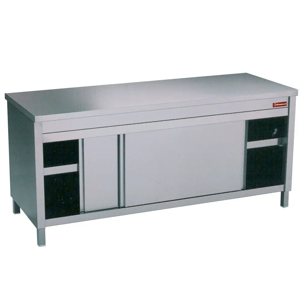 Diamond TA187/M Table on neutral cupboard - sliding doors