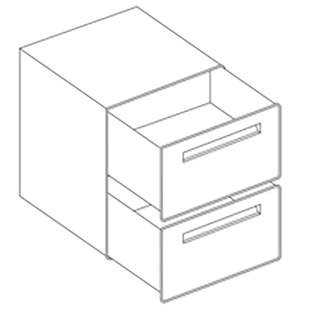 Diamond KF2 Option: Double Drawer 1/2 X 2, Refrigerated Counter Reserve