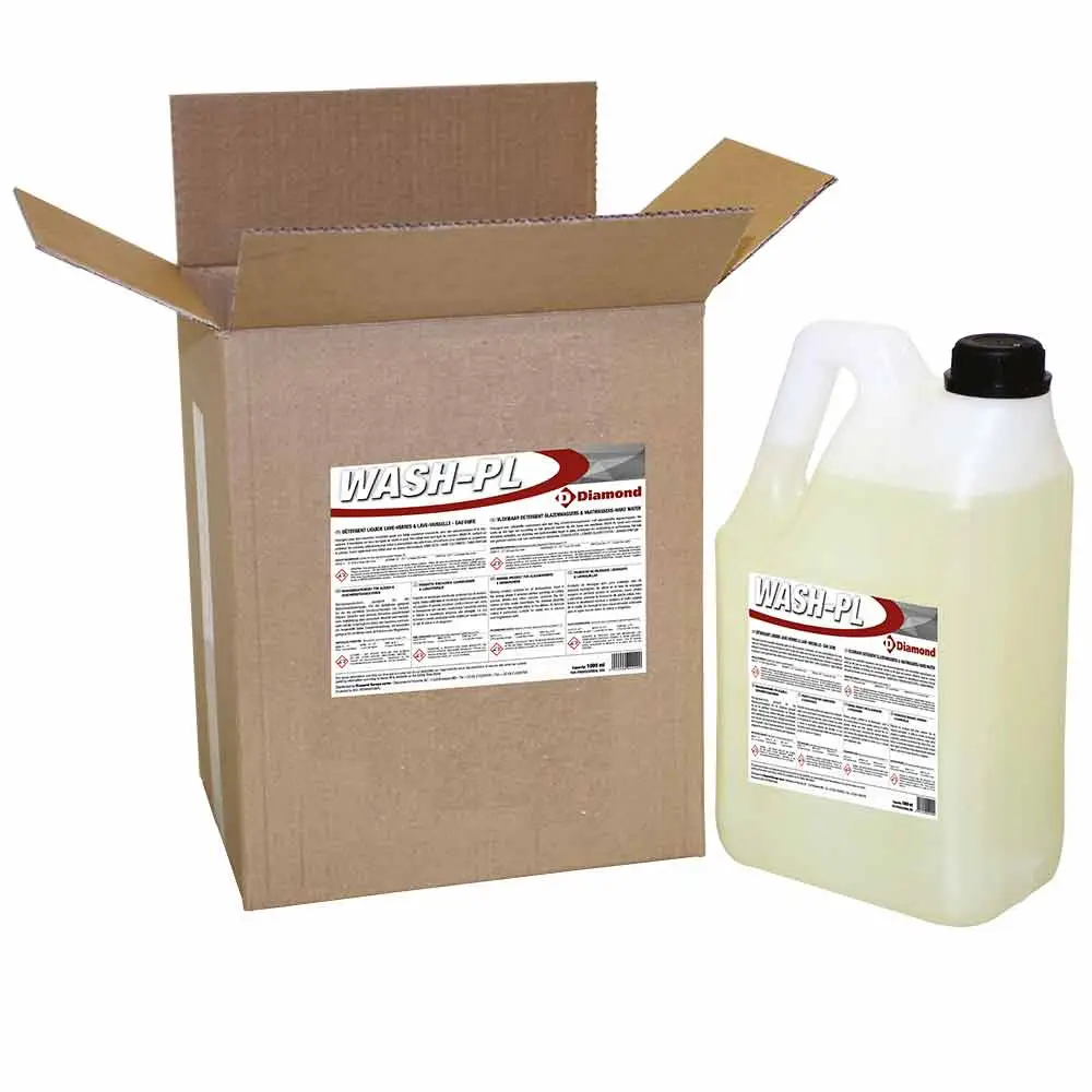 Diamond WASH-PL Liquide Detergent Glasswasher & Dishwasher - Hard Water - 2 Bdx5 Lt/6Kg