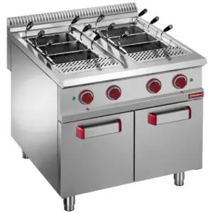 Diamond G9/CPA8 Gas pasta cooker, 2 tanks 40 liters, on closed cupboard (without baskets)