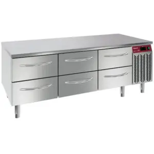 Diamond N77/R316G-9E Refrigerated Base, 6X1/2  Drawers Gn1/1- H 100 Mm