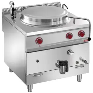 Diamond G9/M15I8 Gas boiling pan, 150-liter tank, indirect heating, on cupboard