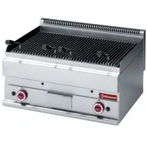 Diamond G65/GPL7T Lava stone gas grill, cast iron cooking grid -Top-