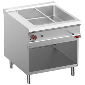 Diamond E9/BMA8-N Freestanding Electric Bain Marie on Neutral Open Cupboard, 8 x 1/3 GN